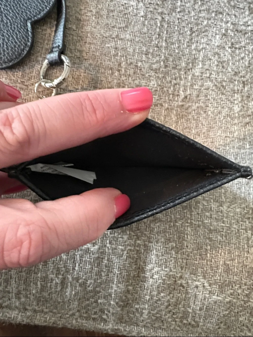 Target Black Heart Mirror Keychain Card Holder - Picture 5 of 5